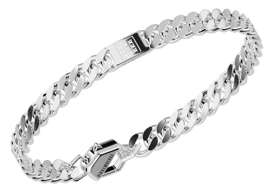 Bracelet Man Bikkembergs SKIB18WW Classic diamonds Steel